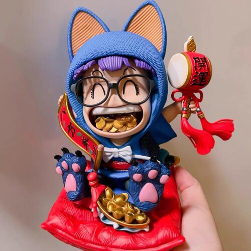 IQ博士招财猫阿拉蕾系列招财开运手办可爱公仔办公室桌面装饰摆件