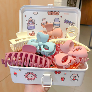 韩式 发夹后脑勺发卡夹头发夹子头饰大号鲨鱼夹 洗澡盘发抓夹女夏季