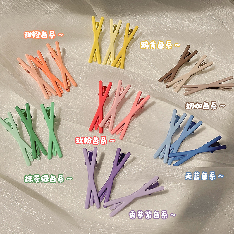 夏季发卡侧边夹刘海鸭嘴一字可爱