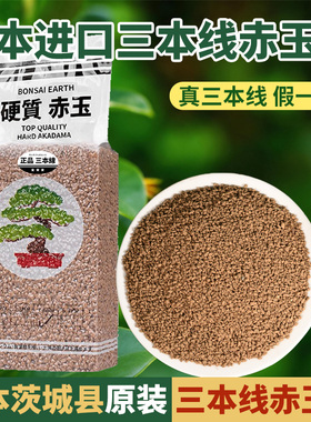 三本线赤玉土日本原装进口硬质颗粒爬宠多肉盆栽专用扦插营养土