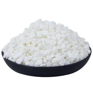 鹅卵石天然雨花石小白石子多肉铺面石盆栽花盆养花水培白色石头