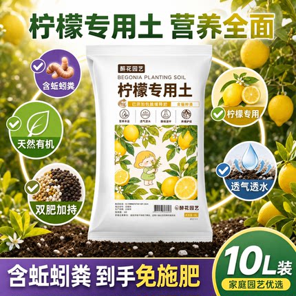 柠檬树专用土香水柠檬树苗盆栽广西土柠檬绿植阳台客厅庭院种植土
