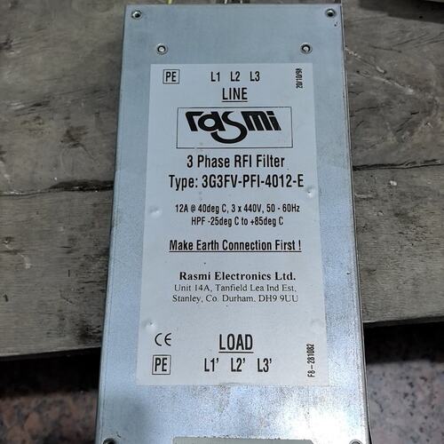 议价Rasmi三相滤波器，型号3G3FV PFI-4012-E，可维修