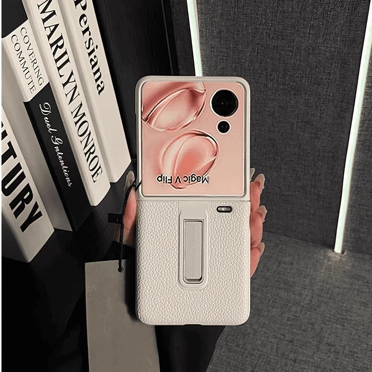 荔枝纹素皮折叠支架magicvflip壳