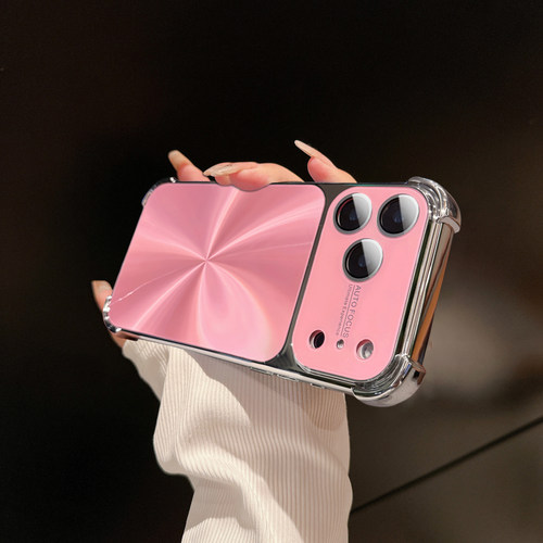 适用苹果17promaxCD纹四角手机壳