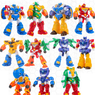 星原小宝2神勇V5队机器人机甲变形合体金刚星源儿童玩具男孩礼物