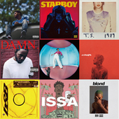 55张欧美歌手音乐专辑贴纸行李箱笔记本电脑吉他手机壳防水不留胶