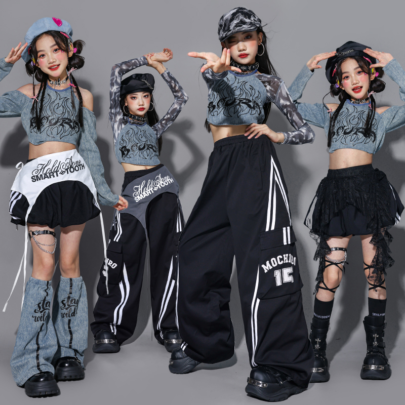 女童爵士舞演出服套装