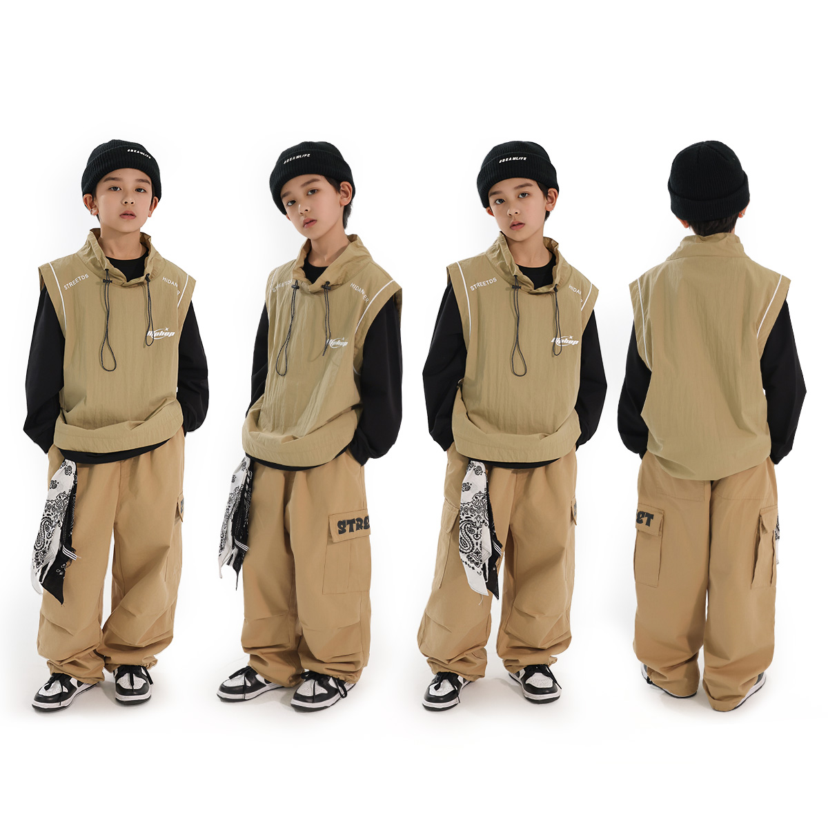 儿童街舞潮服男童套装嘻哈hiphop