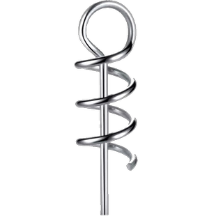 裴钓路亚软饵弹簧锁针连接器假饵别针曲柄钩防挂底海钓配件不锈钢