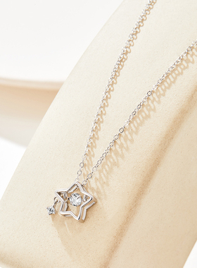 softdora/索缇朵幸运星项链女甜美高级感925银锁骨链七夕礼物送礼