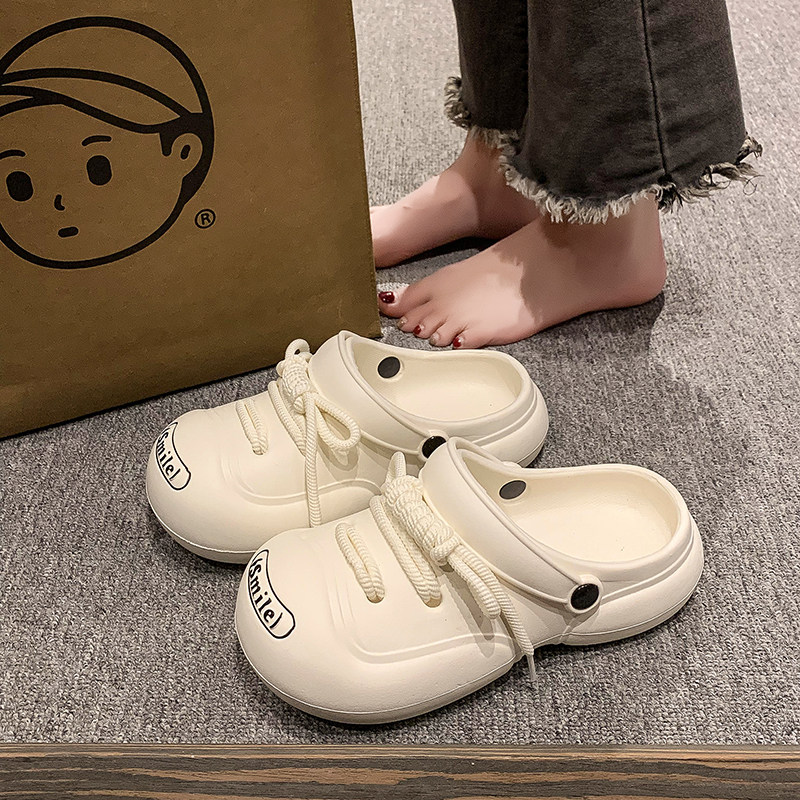 鲨际eva洞洞鞋包头凉拖鞋不臭脚