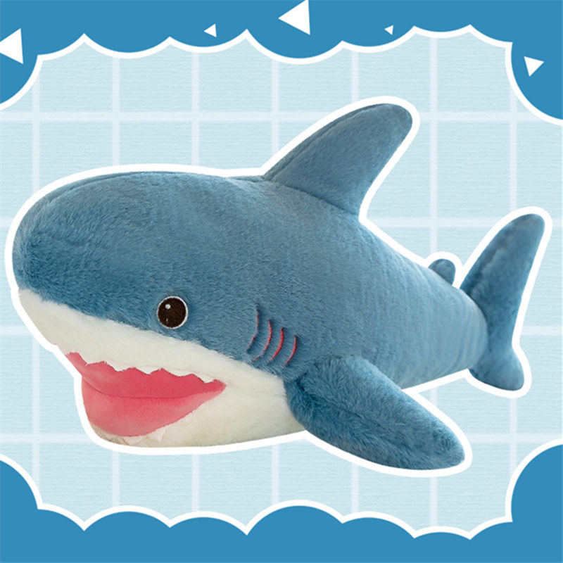 鲨鱼公仔抱枕pp棉毛绒玩具