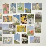 30 фотографий ~ INS WIND, бегущий к летней Земле Внезапной картины масляной карты карты карты карты спальни, стена рабочего стола, чтобы сфотографироваться