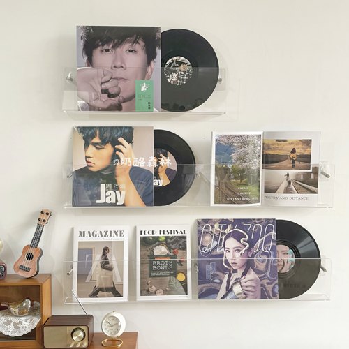 亚克力壁挂式免打孔墙壁展示架