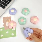 ins风可爱花朵美工刀高颜值迷你小刀随身携带拆快递刀手账裁纸刀