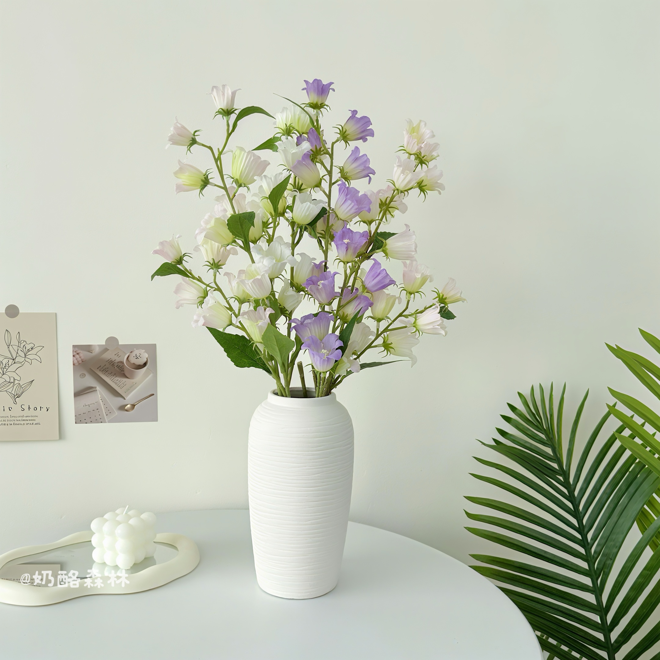 铃兰花仿真花客厅桌面栩栩如生