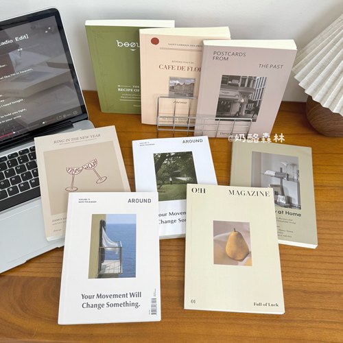 高级感英文书拍照道具假书杂志