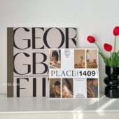 北欧风木质装 饰画摆件挂画框画墙壁拍照直播间背景 饰画摆件实木装