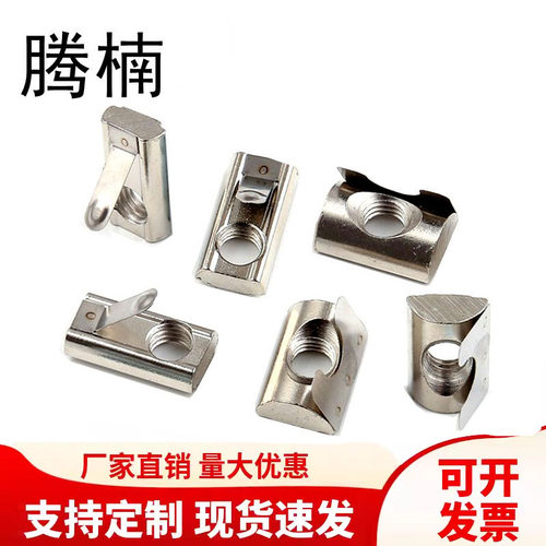 腾楠欧标铝型材弹片螺母单点