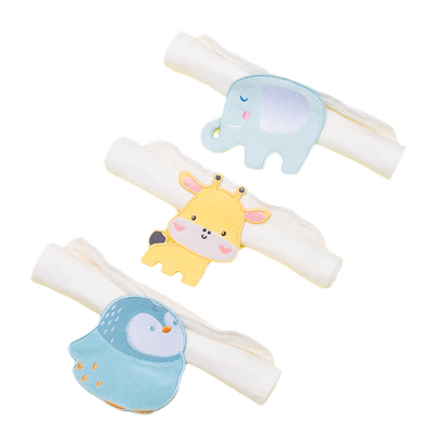 宝宝纯棉吸汗巾可定制名字环