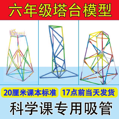 六年级搭建塔台模型吸管材料