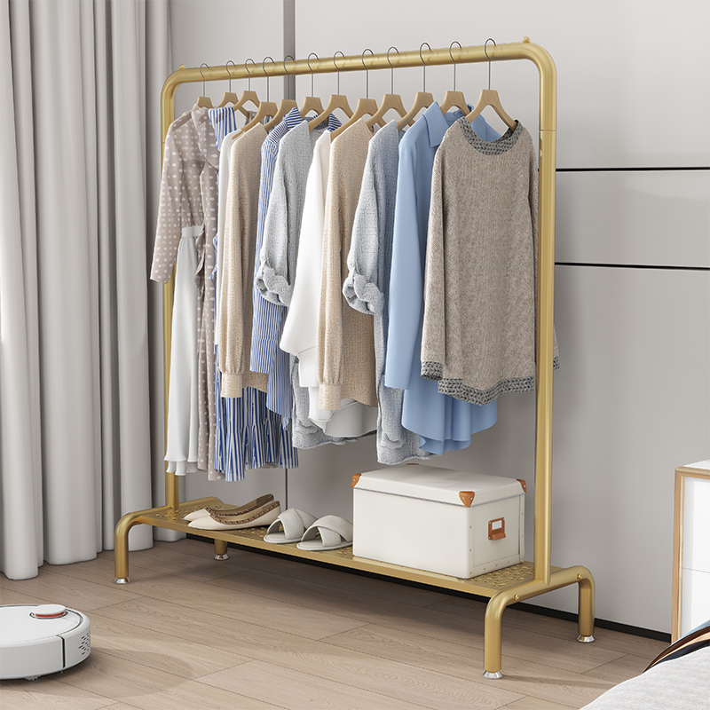 轻奢挂衣服架子晾衣架衣架单杆式