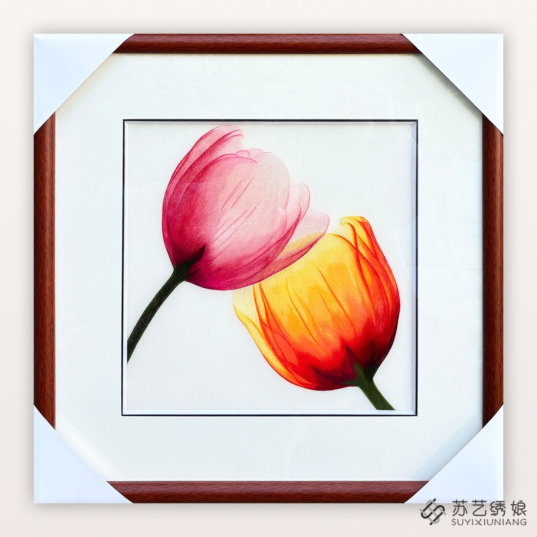 苏绣成品挂画手工刺绣精品客厅卧室书房挂画现代装饰挂画刺绣壁画图片