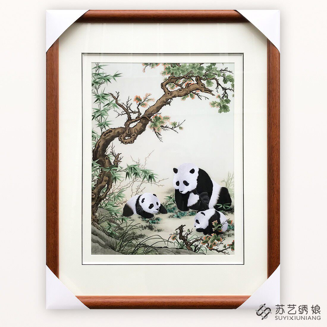 苏绣成品挂画手工刺绣送外国人