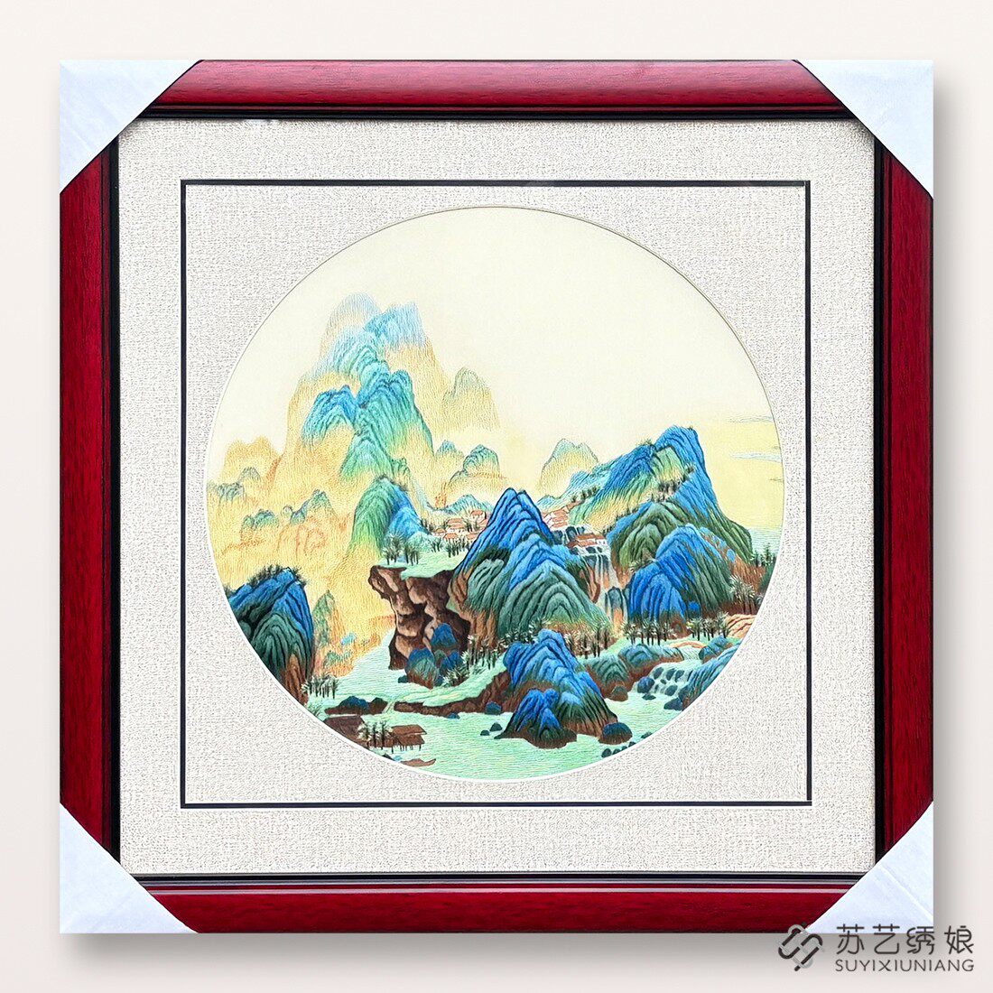 精品送朋友刺绣礼物千里江山图