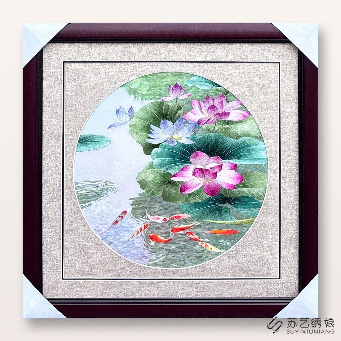 苏绣成品挂画手工刺绣精品