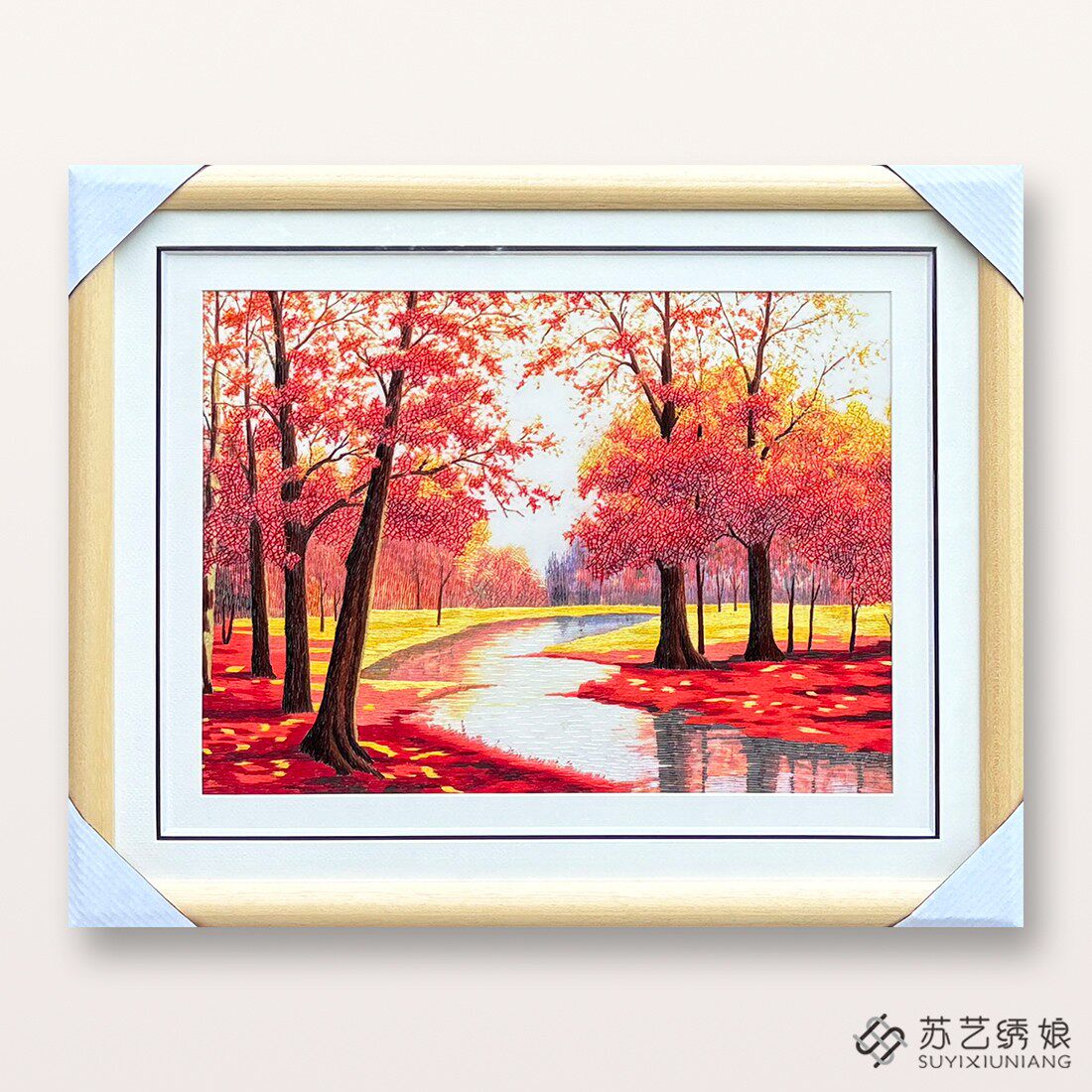 苏绣成品挂画手工刺绣精品