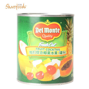 帝门新庄综合椰果水果罐头850g西餐甜点蛋糕夹心杂果原料即食罐头