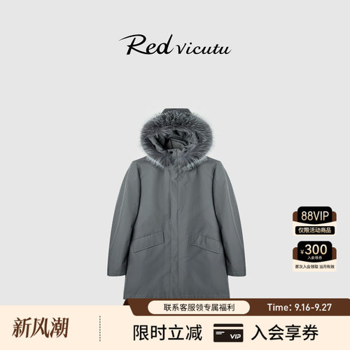狐狸毛领舒适保暖时尚尼克服