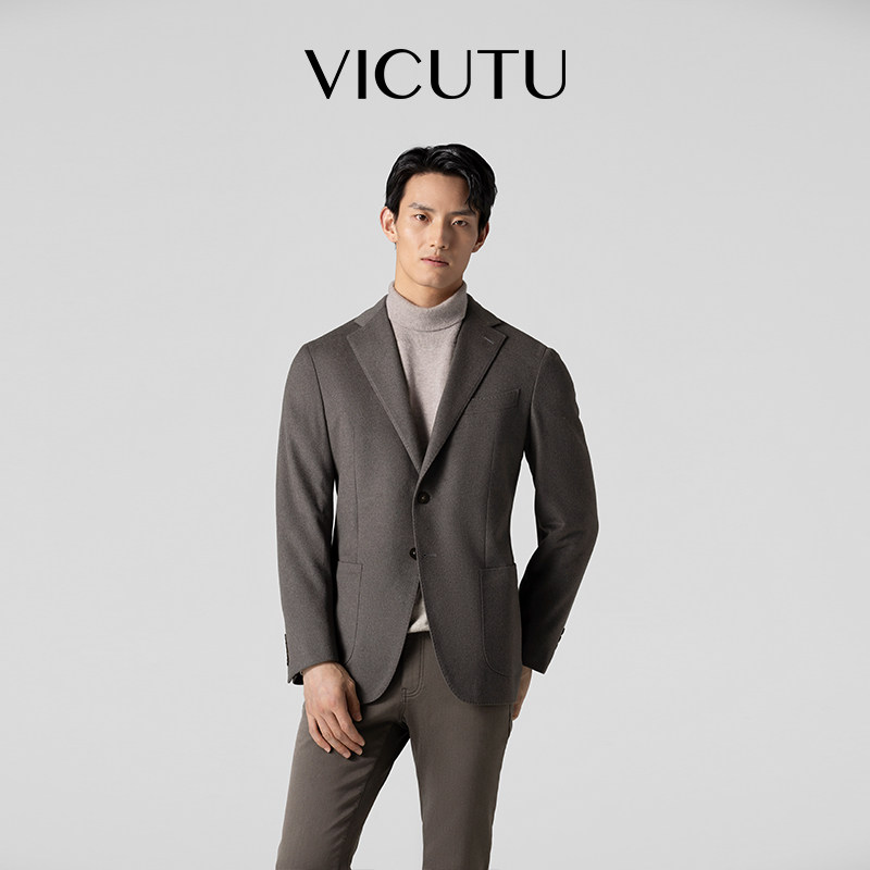 VICUTU/威可多男士单西服舒适亲肤时尚商务西装外套
