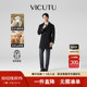 绵羊毛山羊绒商务休闲大衣 羊毛羊绒大衣 VICUTU威可多男中长款