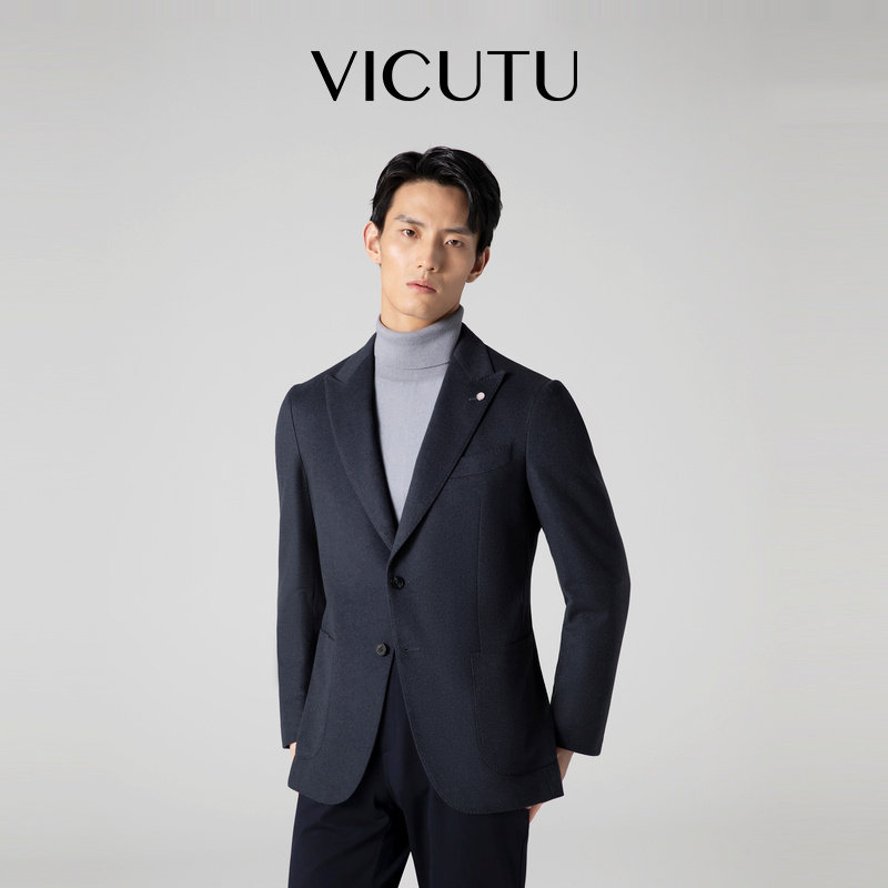 VICUTU威可多男士休闲西服上衣舒适弹力亲肤商务通勤休闲西装外套