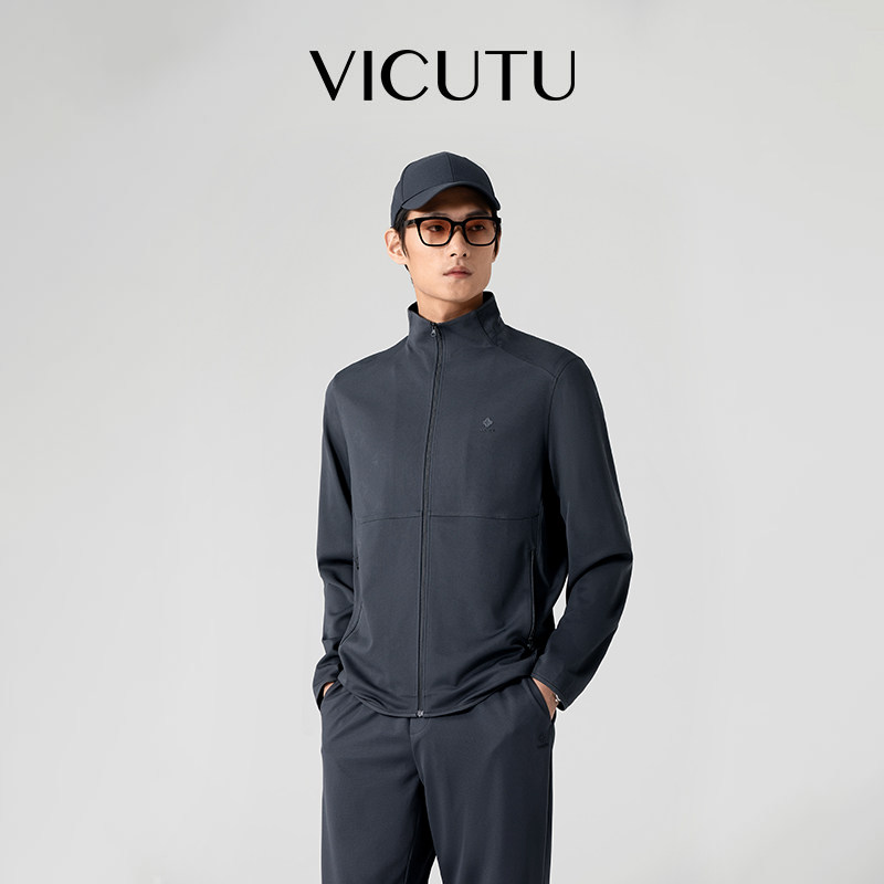 VICUTU威可多男士卫衣春夏商务舒适通勤休闲时尚百搭简约外套