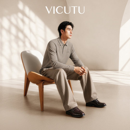 VICUTU威可多商务通勤高智感T恤