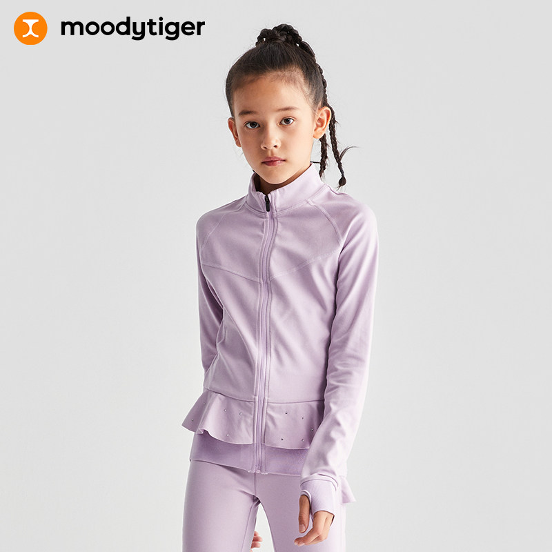 moodytiger女童春季外套滑冰服图片