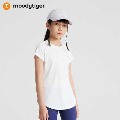 moodytiger女童2022夏季短袖上衣