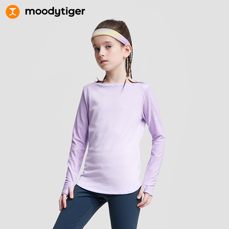 moodytiger女童专业滑冰上衣图片