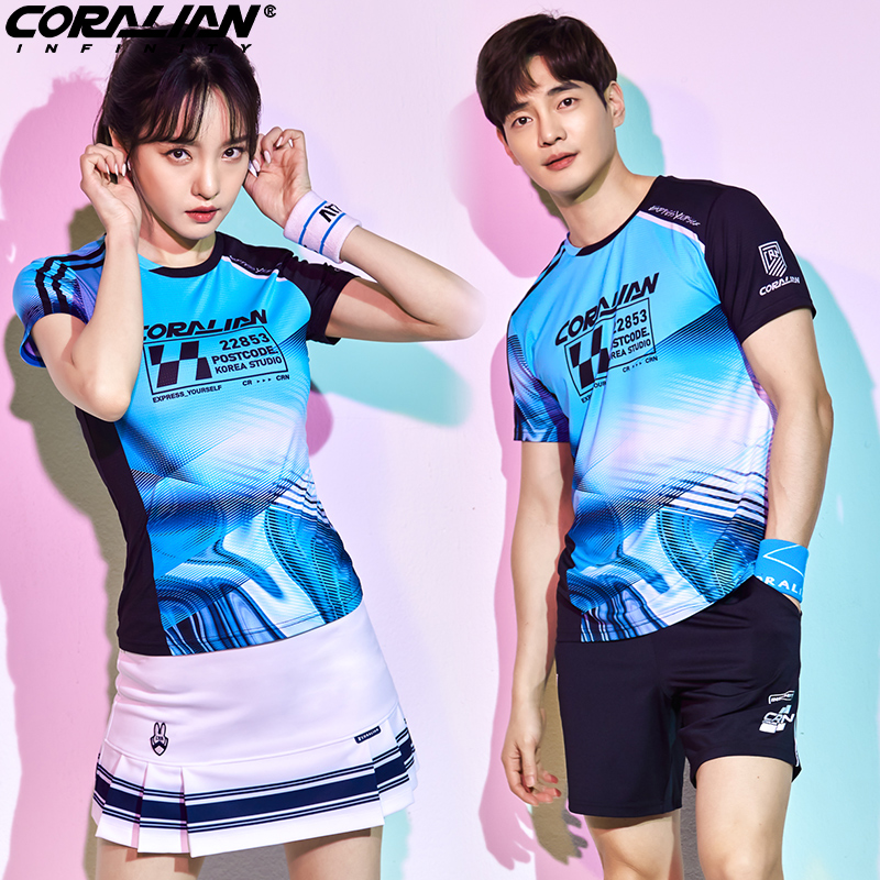 可莱安女套装速干上衣羽毛球服