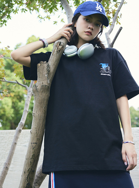 RUNOFF系列 可莱安正品运动t恤女短袖新款男休闲印花宽松透气时尚