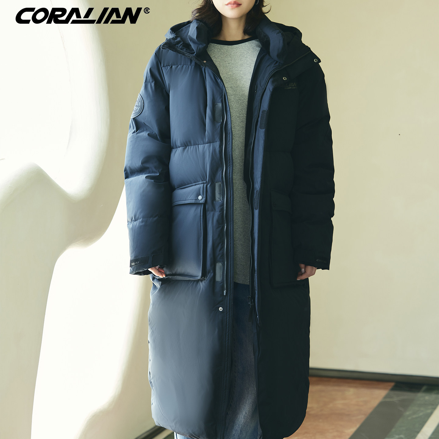 可莱安运动羽绒服男女同款