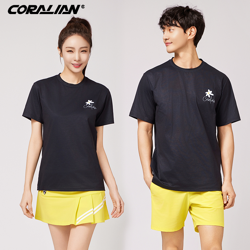 可莱安羽毛球服女套装透气速干男2025新款短袖上衣运动情侣比赛服