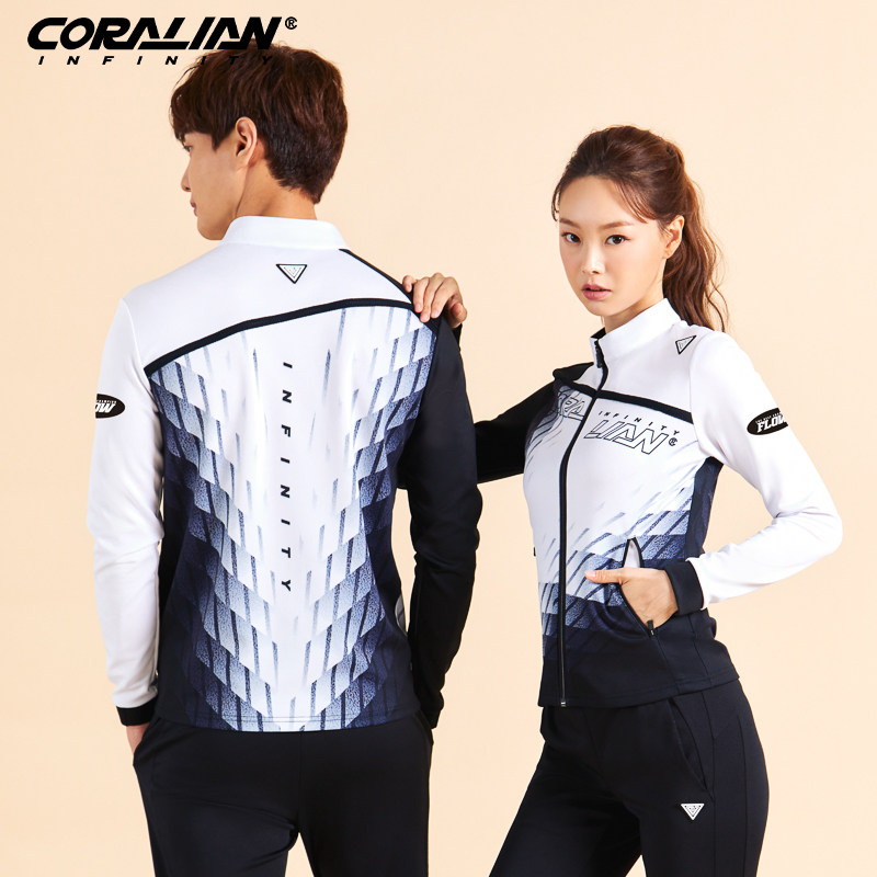 可莱安羽毛球服男女韩国秋冬季新款运动外套跑步休闲长袖速干套装