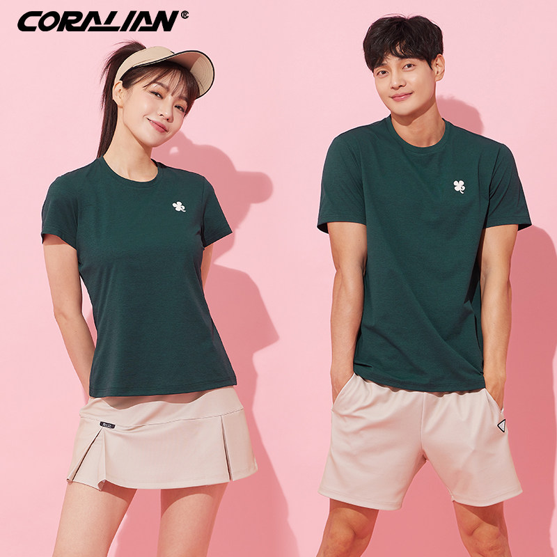 新款可莱安羽毛球服女上衣速干短袖夏季男女情侣透气运动套装比赛