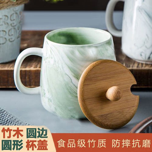 竹杯盖马克杯通用水杯盖茶杯