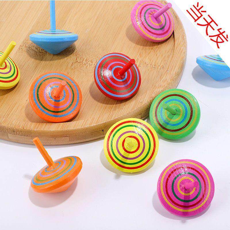 儿童玩具男女孩手拧木质手转小陀螺创意成人解压怀旧幼儿园小礼物
